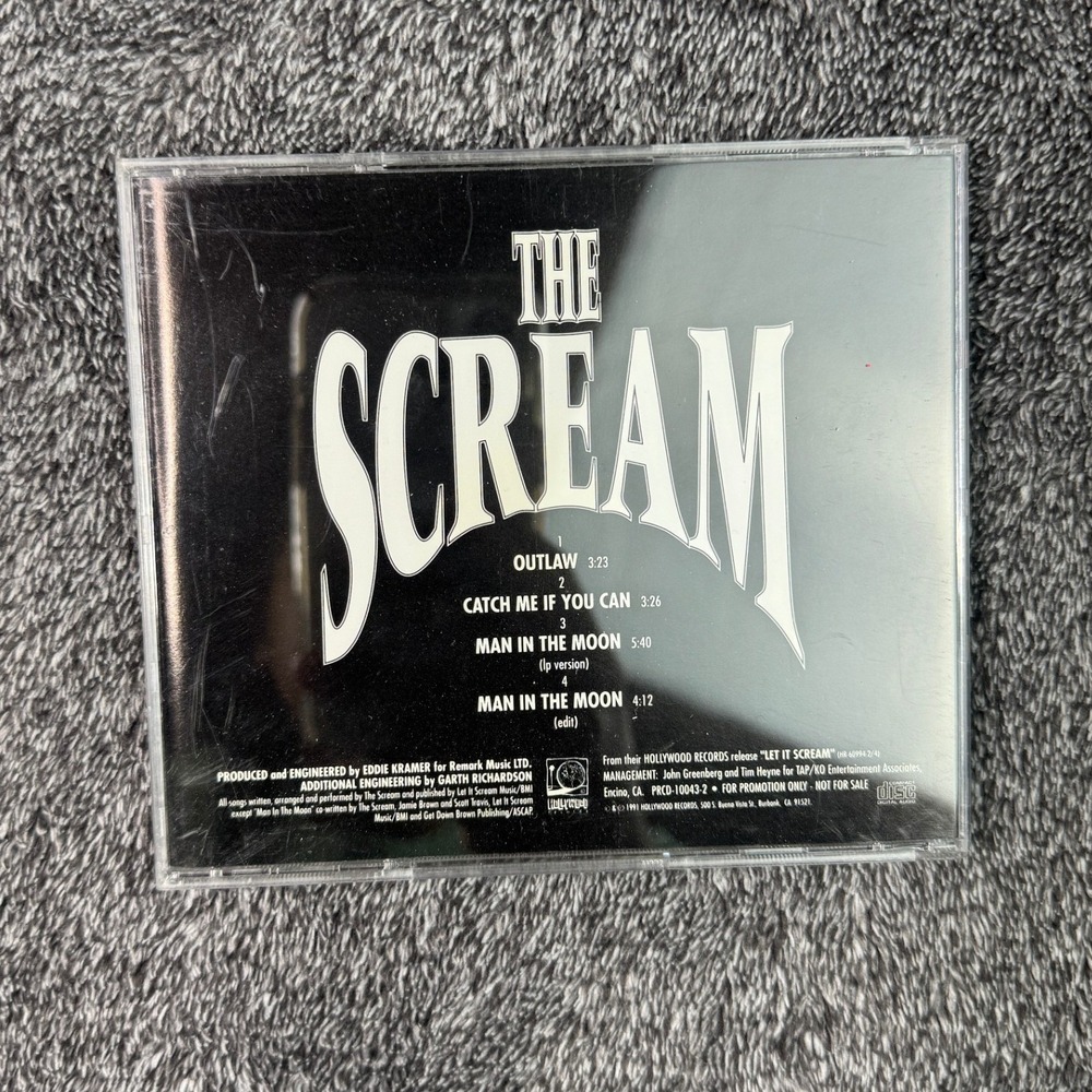 The Scream Let It Scream Promo CD Sampler 1991 PRCD-10043-2 Eddie Kramer